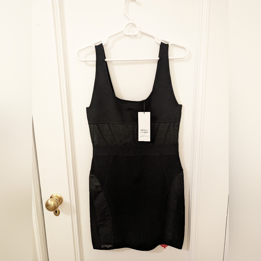 Herve Leger Black Mini Dress